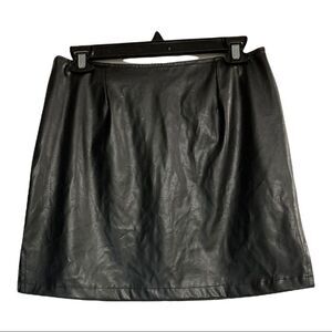 HIGHWAY, Faux leather,black mini skirt, size 11‎